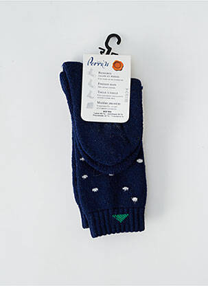 Chaussettes imprimé fantaisie bleu PERRIN enfant