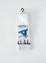 Chaussettes imprimé fantaisie gris PERRIN garcon