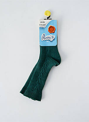 Chaussettes vert PERRIN pour enfant