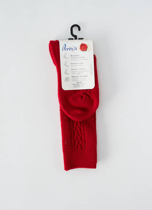 Chaussettes rouge PERRIN pour enfant