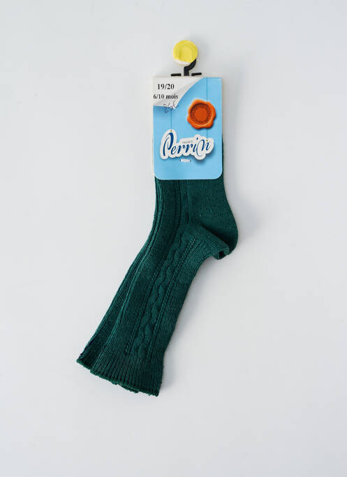 Chaussettes vert PERRIN pour enfant