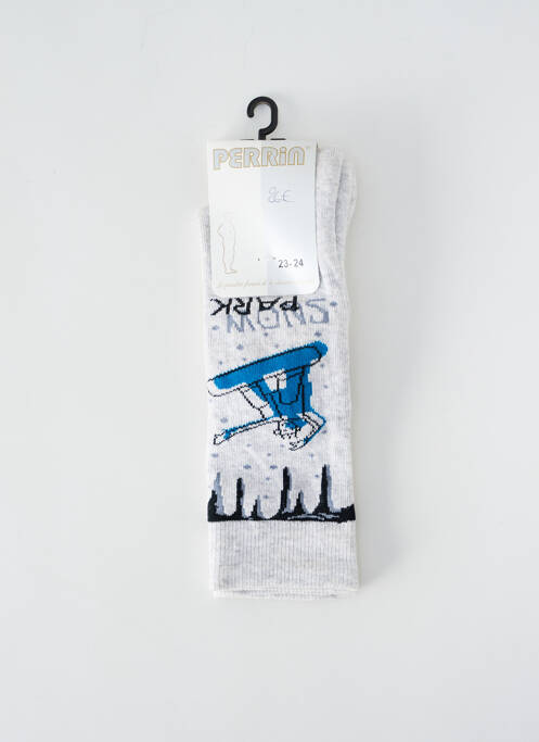 Chaussettes gris PERRIN pour garçon