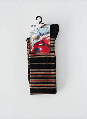 Chaussettes maille opaque noir PERRIN femme