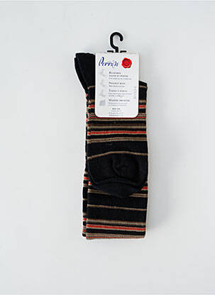 Chaussettes maille opaque noir PERRIN femme