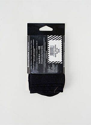 Chaussettes stretch noir LE BOURGET femme
