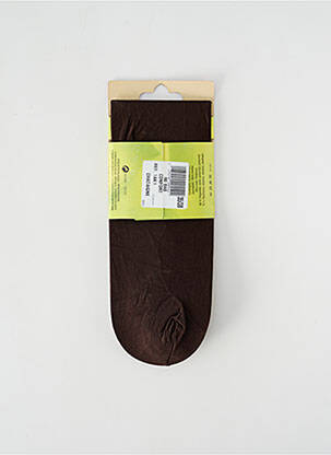 Chaussettes stretch marron LE BOURGET femme