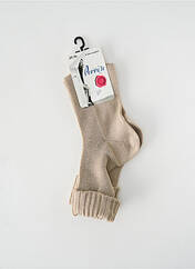 Chaussettes beige PERRIN pour femme seconde vue