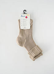 Chaussettes beige PERRIN pour femme seconde vue