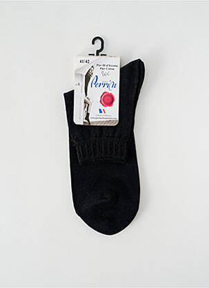 Chaussettes noir PERRIN pour femme