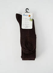 Chaussettes marron PERRIN pour homme seconde vue