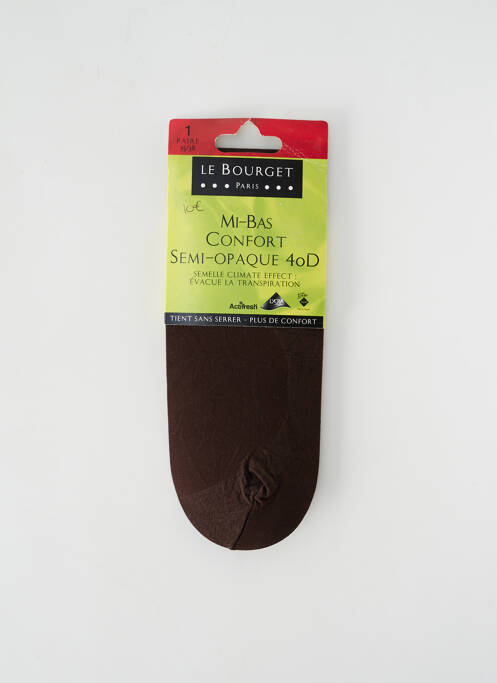 Chaussettes marron LE BOURGET pour femme