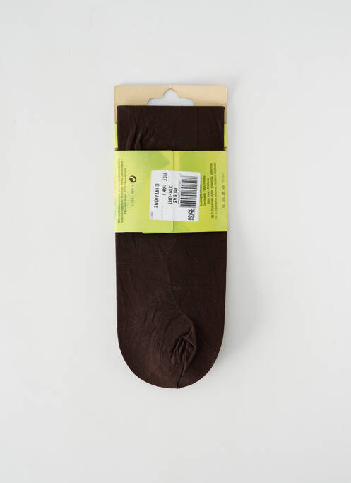 Chaussettes marron LE BOURGET pour femme