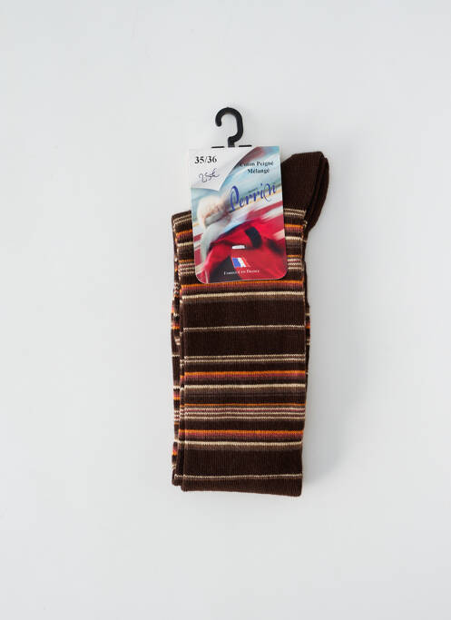 Chaussettes marron PERRIN femme