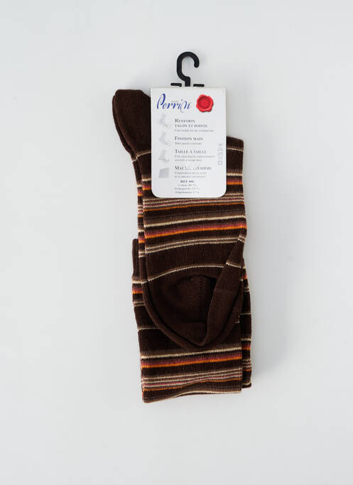 Chaussettes marron PERRIN femme