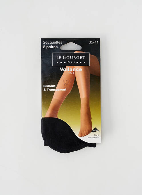 Chaussettes noir LE BOURGET pour femme
