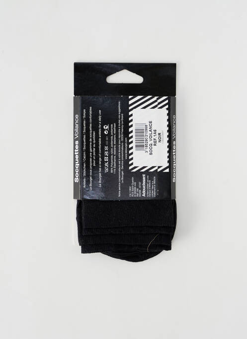 Chaussettes noir LE BOURGET pour femme