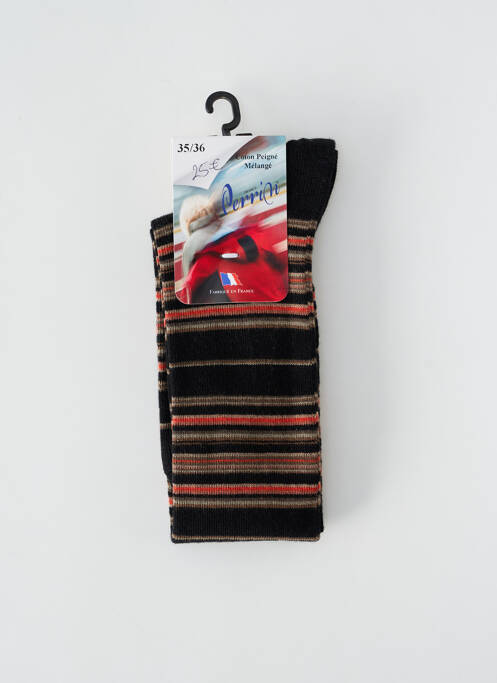 Chaussettes noir PERRIN pour femme