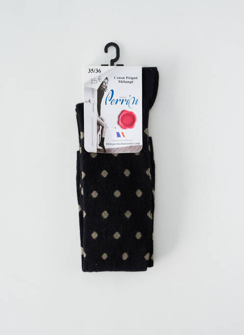 Chaussettes noir PERRIN pour femme