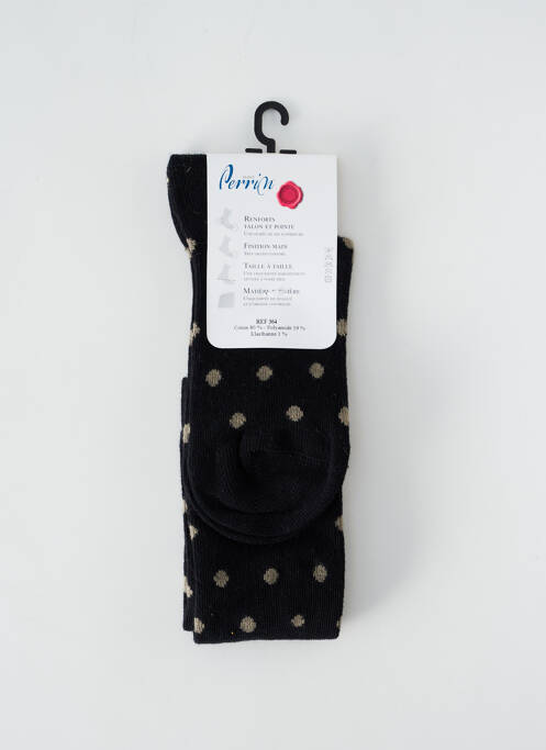 Chaussettes noir PERRIN pour femme