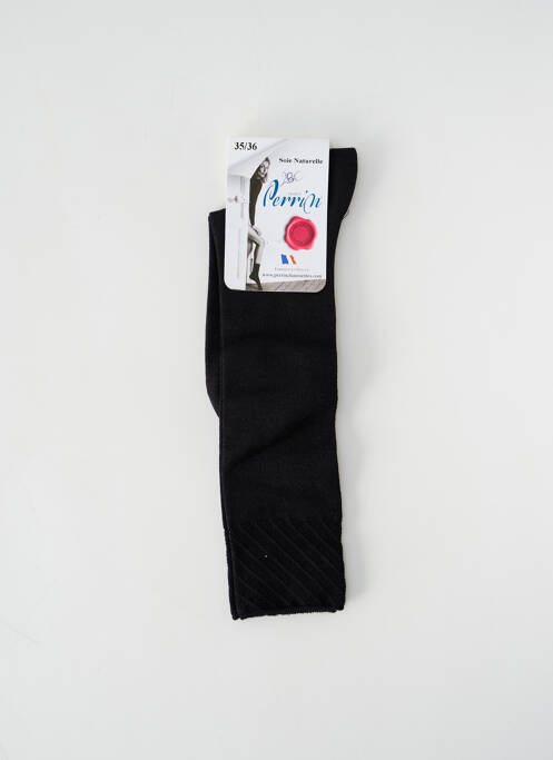 Chaussettes noir PERRIN pour femme