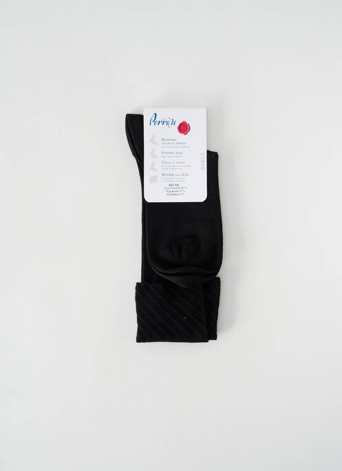 Chaussettes noir PERRIN pour femme