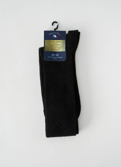 Chaussettes noir PERRIN pour homme