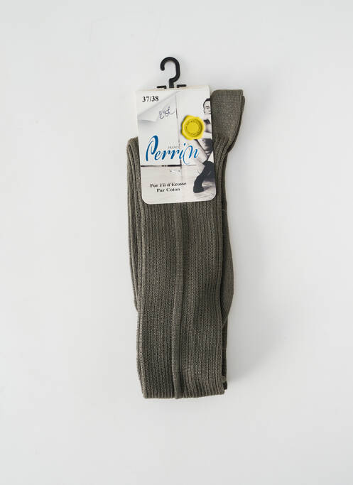 Chaussettes vert PERRIN pour homme
