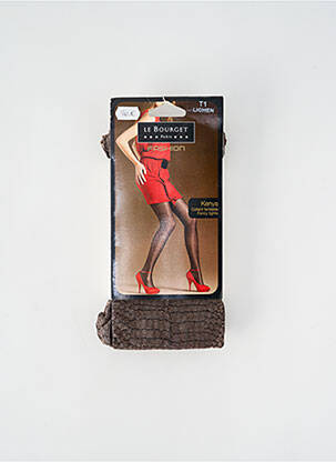 Collants stretch marron LE BOURGET femme