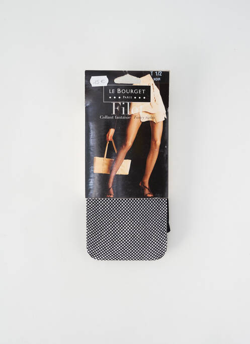 Collants tissage résille noir LE BOURGET femme
