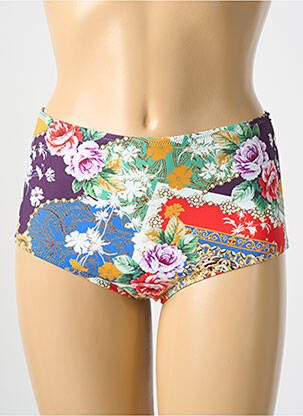 Bas de maillot de bain imprimé fleurs shorty vert CYELL femme