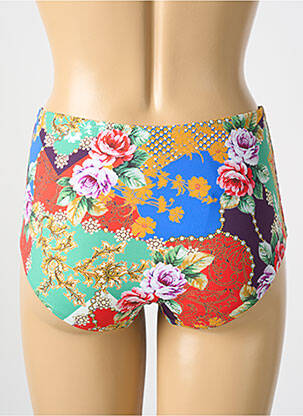 Bas de maillot de bain imprimé fleurs shorty vert CYELL femme
