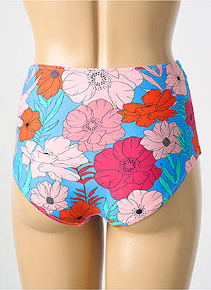 Bas de maillot de bain imprimé fleurs shorty bleu CYELL femme