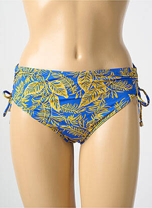 Bas de maillot de bain imprimé fantaisie culotte bleu CYELL femme