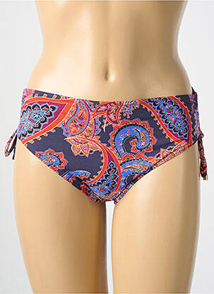 Bas de maillot de bain imprimé fantaisie culotte bleu CYELL femme