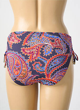 Bas de maillot de bain imprimé fantaisie culotte bleu CYELL femme