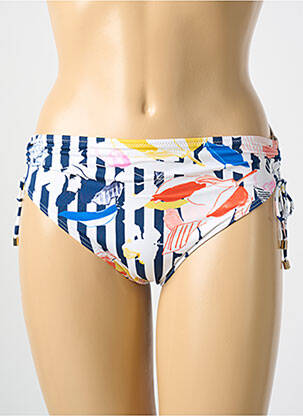 Bas de maillot de bain stretch culotte blanc CYELL femme
