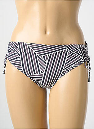 Bas de maillot de bain imprimé fantaisie culotte noir CYELL femme