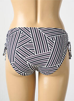 Bas de maillot de bain imprimé fantaisie culotte noir CYELL femme
