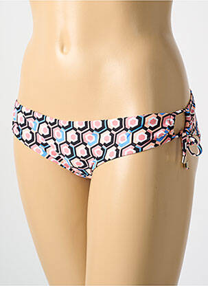 Bas de maillot de bain imprimé fantaisie culotte noir CYELL femme