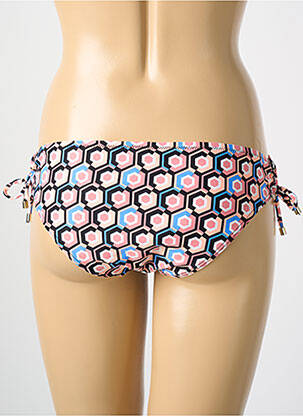 Bas de maillot de bain imprimé fantaisie culotte noir CYELL femme