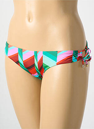 Bas de maillot de bain imprimé fantaisie culotte vert CYELL femme