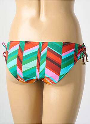 Bas de maillot de bain imprimé fantaisie culotte vert CYELL femme
