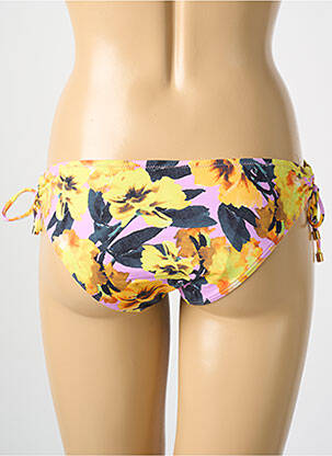 Bas de maillot de bain imprimé fleurs culotte jaune CYELL femme