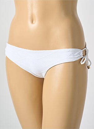 Bas de maillot de bain fermeture liens à nouer bikini blanc CYELL femme