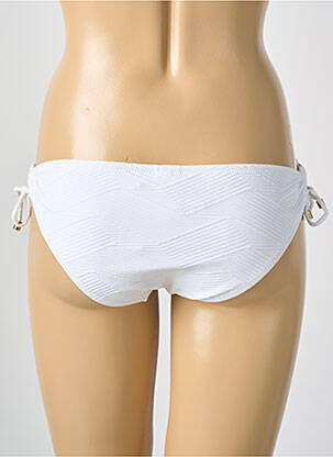 Bas de maillot de bain fermeture liens à nouer bikini blanc CYELL femme