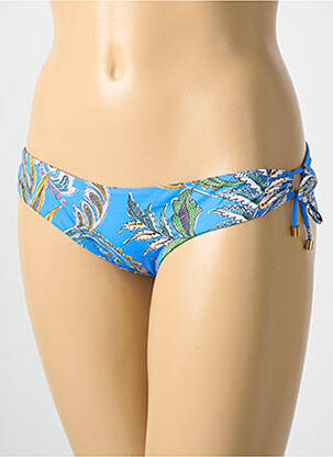 Bas de maillot de bain imprimé fantaisie culotte bleu CYELL femme