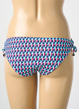 Bas de maillot de bain imprimé fantaisie culotte bleu CYELL femme