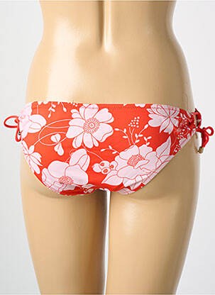 Bas de maillot de bain imprimé fleurs culotte rouge CYELL femme