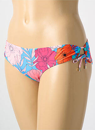 Bas de maillot de bain imprimé fleurs culotte rose CYELL femme