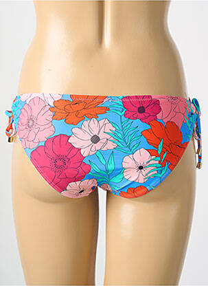 Bas de maillot de bain imprimé fleurs culotte rose CYELL femme